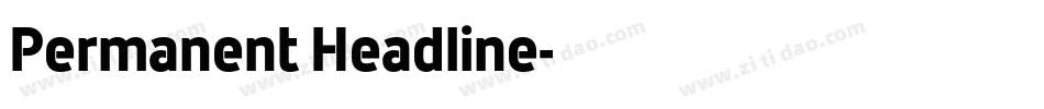 Permanent Headline字体转换